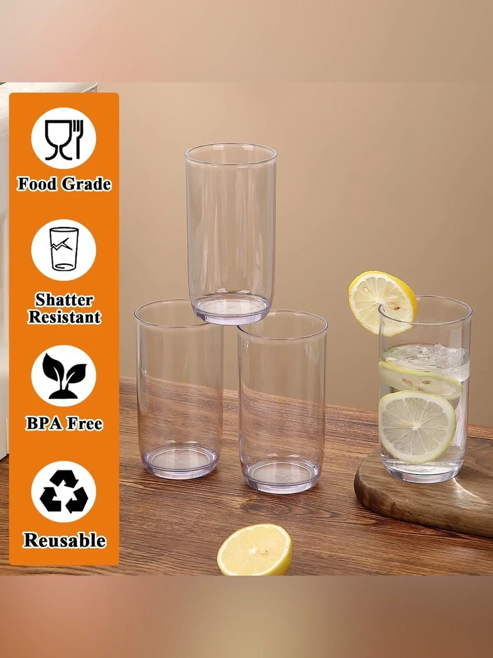 Highball Glasses Set 4pc